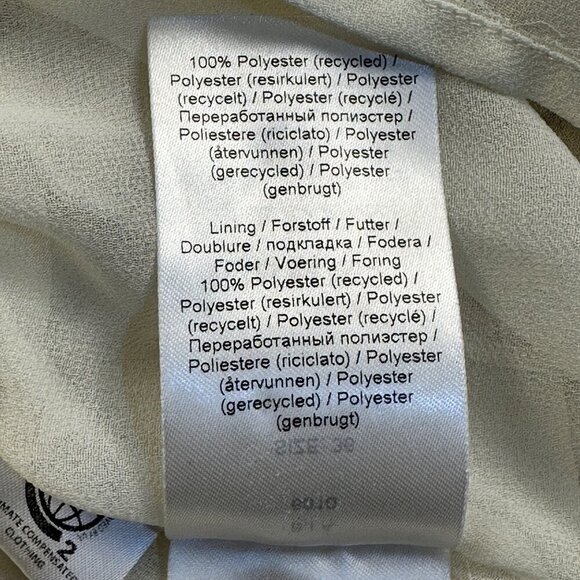 GANNI Pleated Georgette Midi Dress Sz 36/M Feminine Whimsical Cottagecore - Picture 15 of 16